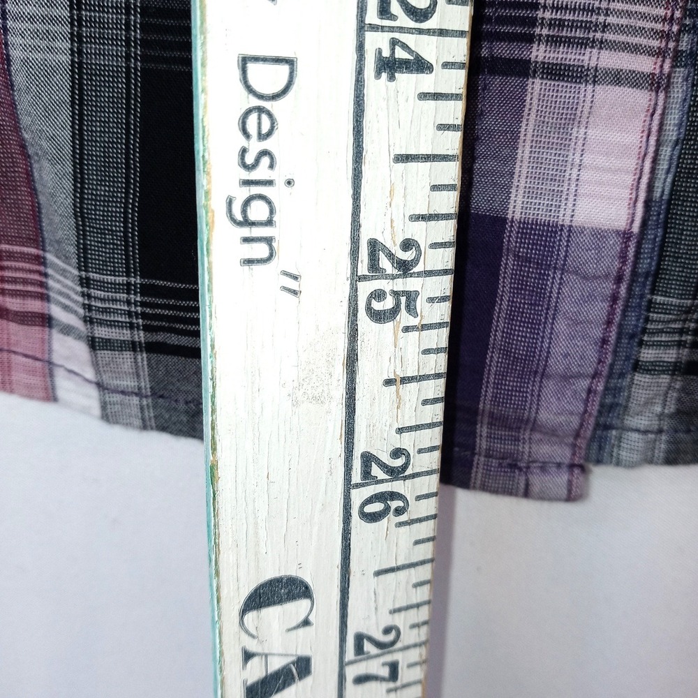 Y2K Maurice's Plaid Shirt Rhinestone Embellished Lace Western Style Women's Med - Picture 15 of 16